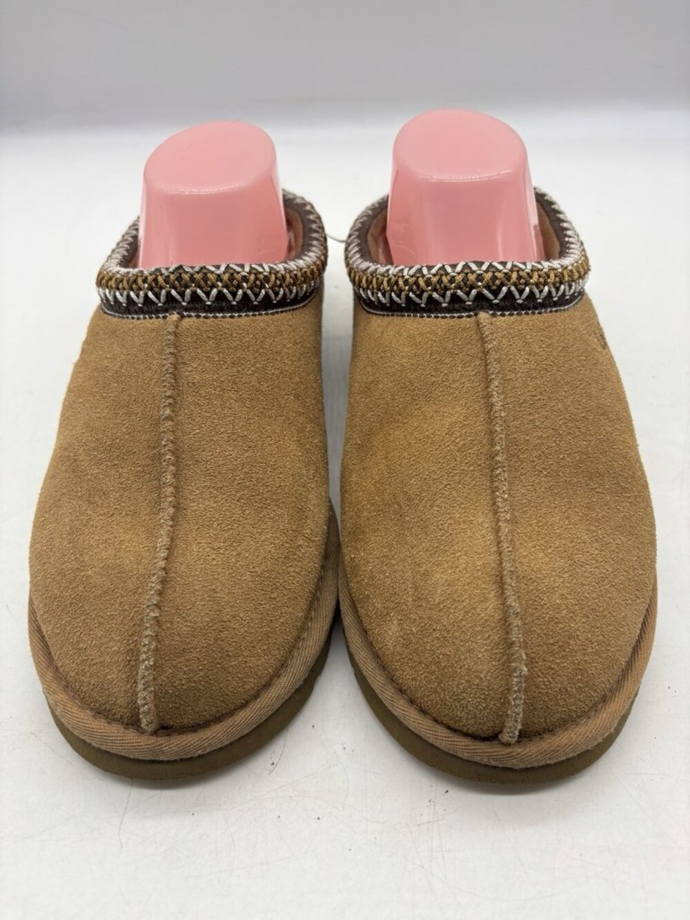 UGG Tasman 5955 Classic Chestnut Suede Sheepskin Wool Slippers Women's Size 8 - Picture 3 of 13